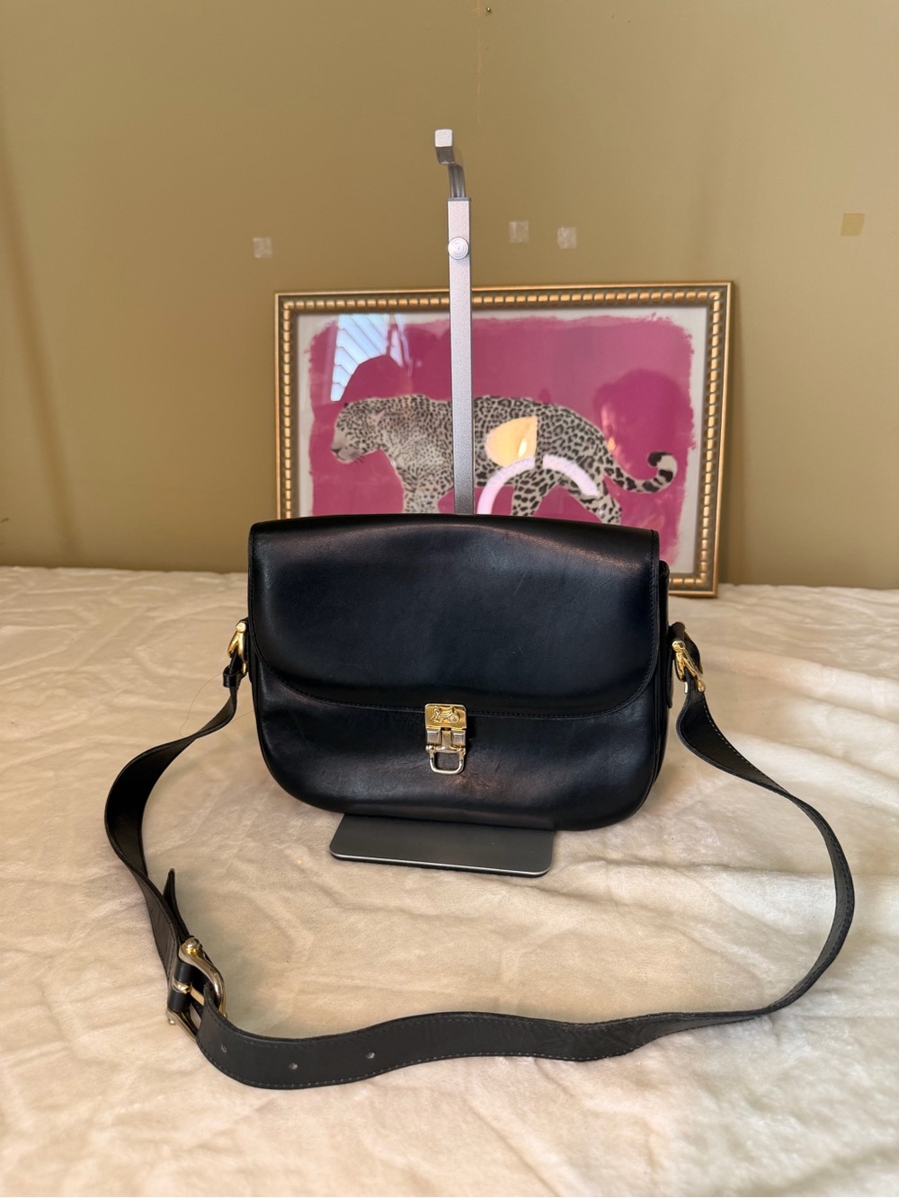 Vintage Celine Carriage Leather shoulder Bag